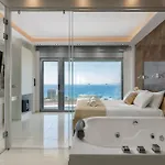 Rhodes Skyline With Out Door Jacuzzi Sea View A2 Appartement