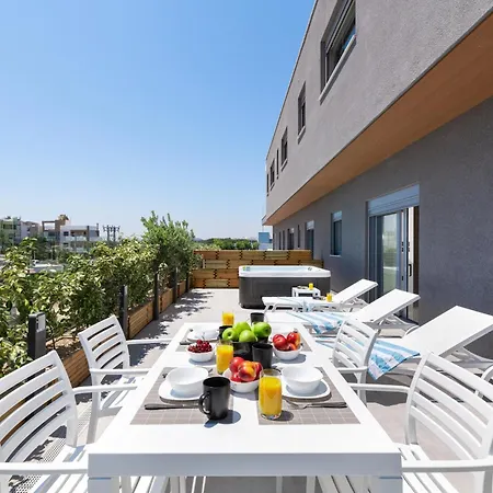 Apartment Rhodes Skyline With Out Door Jacuzzi Sea View A2 *