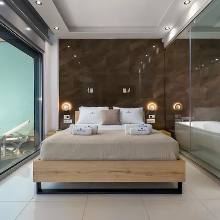 Daire Rhodes Skyline With Out Door Jacuzzi Sea View A2 Ixia (Rhodes)