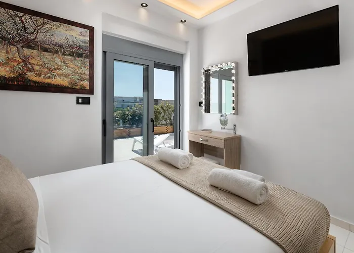 Rhodes Skyline With Out Door Jacuzzi Sea View A2 إكْسِيا