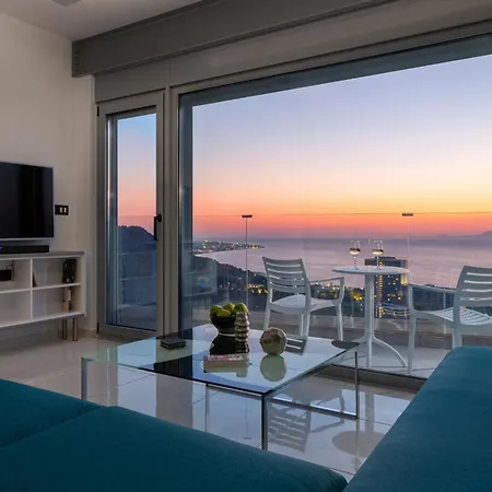 Rhodes Skyline With Out Door Jacuzzi Sea View A2