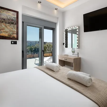 Rhodes Skyline With Out Door Jacuzzi Sea View A2 Иксиа