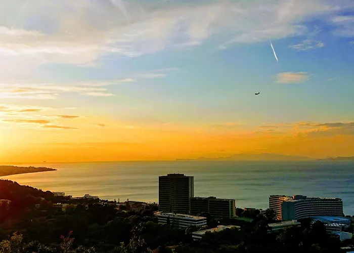 Rhodes Skyline With Out Door Jacuzzi Sea View A2 * 익시아