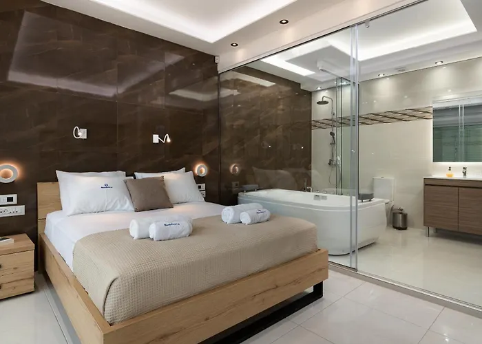 아파트 Rhodes Skyline With Out Door Jacuzzi Sea View A2